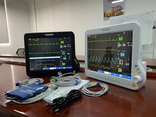 Multilingual Vital Parameter Monitor , Hospital Vitals Machine 15 Inch For Adult