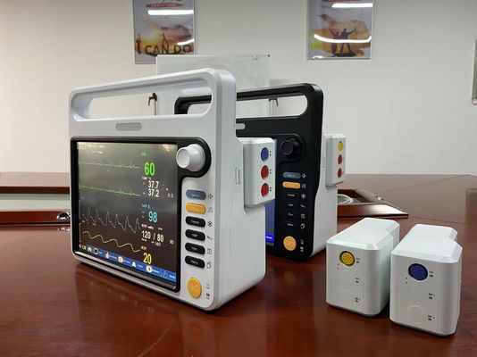Multi Language Cardiac Monitoring Machine With ECG NIBP SPO2 2Temp PR HR