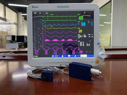 Sidestream CO2 ICU Cardiac Monitor , Anesthesia Multi Parameter Patient Monitor