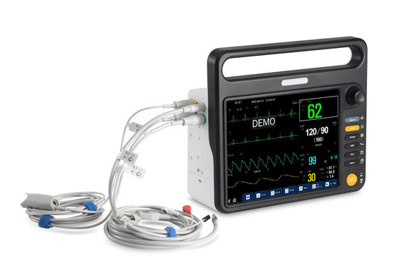 12.1 inch TFT LCD high-end cardiac patient monitors with with comprehensive measurements of ECG, SPO2,NIBP, Temp, Resp.