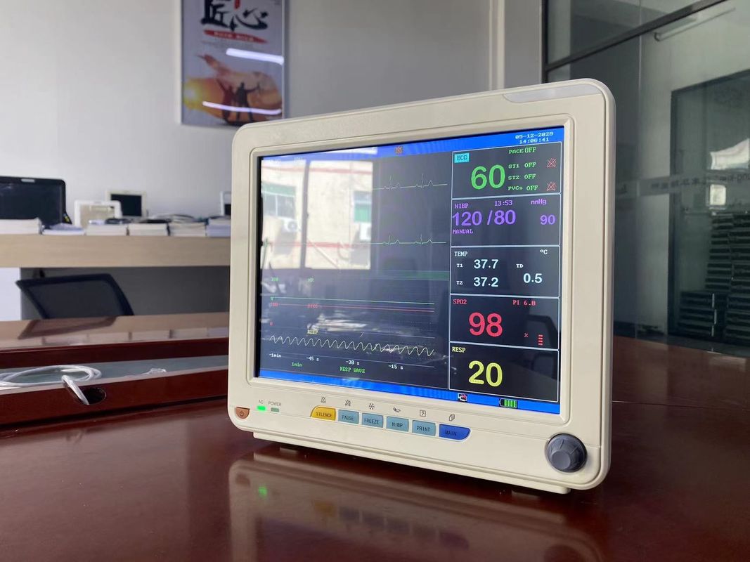 Portable Medical Monitoring Devices With 12.1 Inch TFT LCD Screen Vital ...