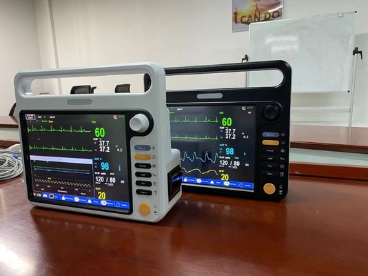 Cardiac Portable Multi Parameter Patient Monitor With ECG SPO2 NIBP Temp Standard