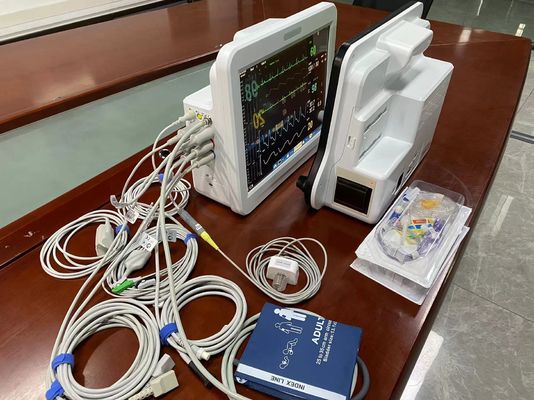 Portable Bedside Vital Machine Monitor 15 Inch For Hospital Clinics