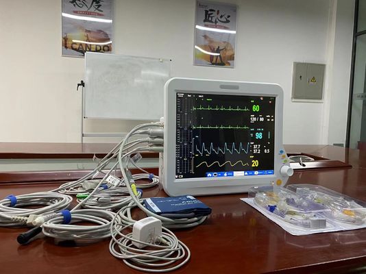 Hospital Emergency Patient Monitor Machine With ECG NIBP SPO2