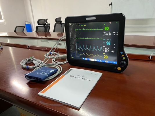 Modular ICU Heart Rate Monitor , Patient Monitor Multiparameter 15 Inch