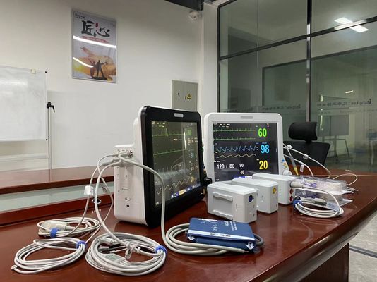 Multi Parameter ICU Heart Monitor , Hospital Vitals Machine With 15&quot; Display
