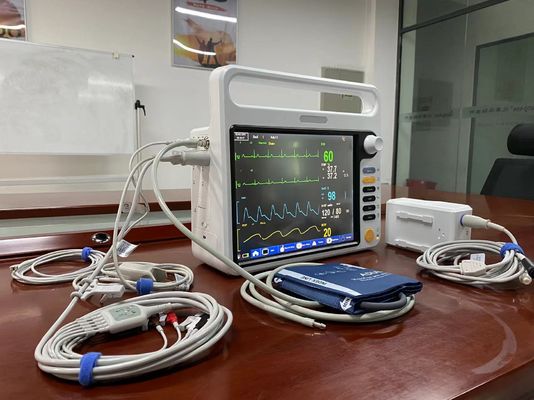 Modular Neonate ICU Cardiac Monitor Mainstream EtCO2 Sensor Portable Patient Monitor