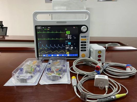 Hospital Electronic Vital Sign Monitors 12.1 Inch For ICU Cardiac Monitoring