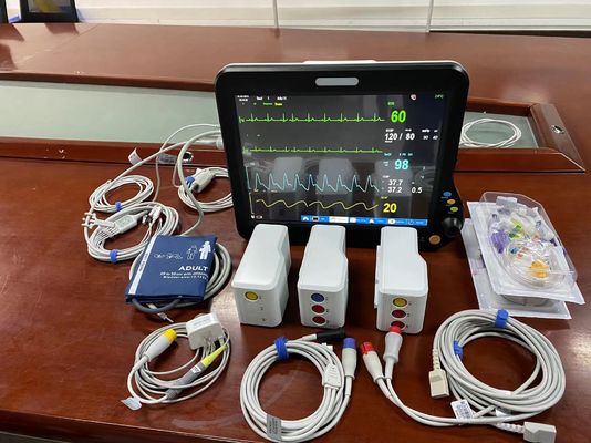 Medical Ambulance Vital Signs Monitor Multi Language With 15 Inch Screen OEM