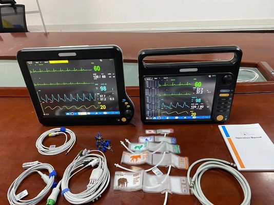 12.1&quot; Portable Veterinary Multiparameter Monitor With Touch Screen OEM