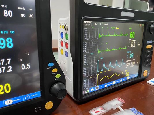 Fanless Veterinary Multiparameter Monitor Multilingual With 12.1 Inch Screen