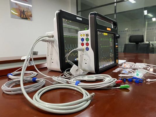 Multiparameter Heart Rate Monitor Veterinary Use Multilanguage With ECG SPO2 2Temp