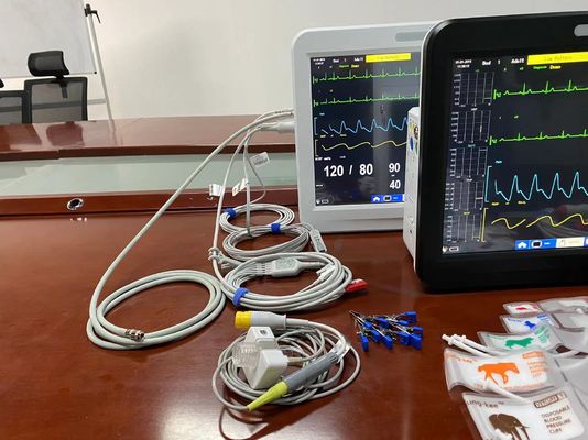 Multifunctional Veterinary Vital Signs Monitor , Multi Parameter Monitor 15 Inch