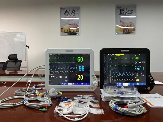 Medical Veterinary Multiparameter Monitor With 2Temp SPO2 ECG