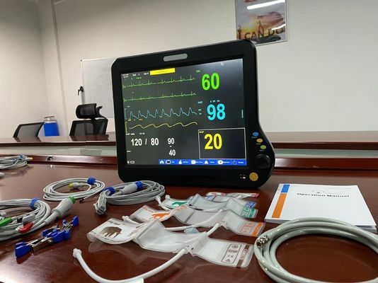 Surgical Heart Rate Monitor Veterinary Use 15 Inch With ECG NIBP SPO2