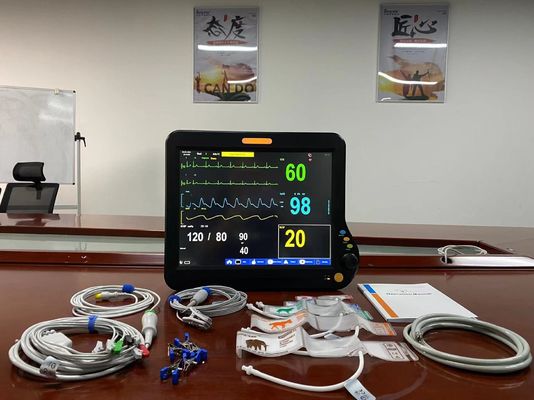Multilingual Veterinary Multiparameter Monitor 15 Inch With EtCO2 CMS Touch