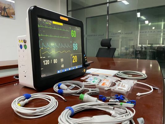 Surgical Heart Rate Monitor Veterinary Use 15 Inch With ECG NIBP SPO2