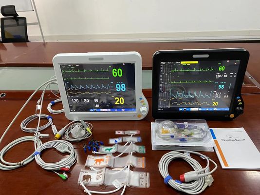 Multilingual Veterinary Multiparameter Monitor 15 Inch With EtCO2 CMS Touch