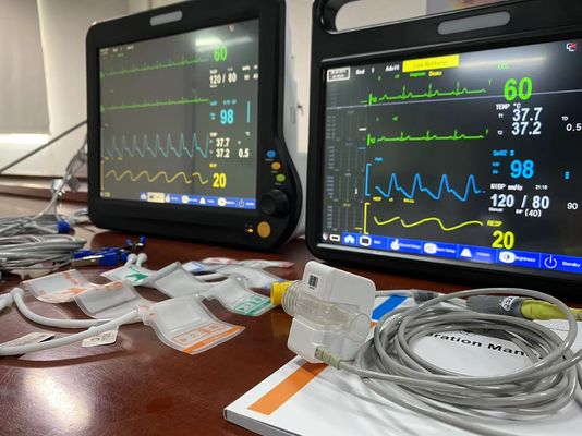 2Temp Resp Veterinary Multiparameter Monitor Multi Language For Surgical Diagnostic