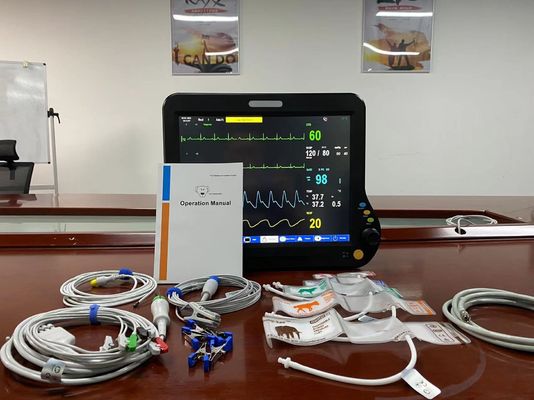 Animal Veterinary Patient Monitor For Monitoring Recording Alarming
