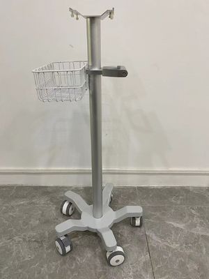 Veterinary Aviation Aluminum Matieral Patient Monitor Trolley With 3 Inch Silent Wheels