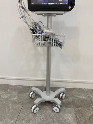 Neonate 3 Inch Silent Wheels Medical Monitor Trolley Aviation Aluminum Matieral