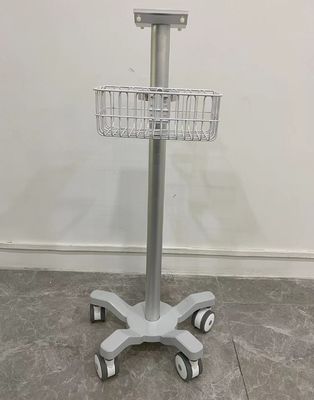 Neonate 3 Inch Silent Wheels Medical Monitor Trolley Aviation Aluminum Matieral