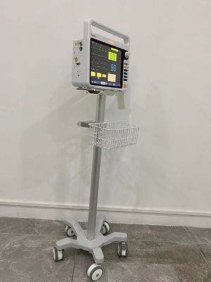 ICU Aviation Aluminum Matieral Patient Monitor Trolley With 3 Inch Silent Wheels