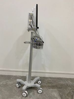 3 Inch Silent Wheels Modular Patient Monitor Trolley With Aviation Aluminum Matieral