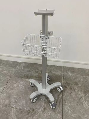 Anesthesia 3 Inch Silent Wheels Medical Monitor Trolley Aviation Aluminum Matieral