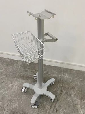 3 Inch Silent Wheels Modular Patient Monitor Trolley With Aviation Aluminum Matieral