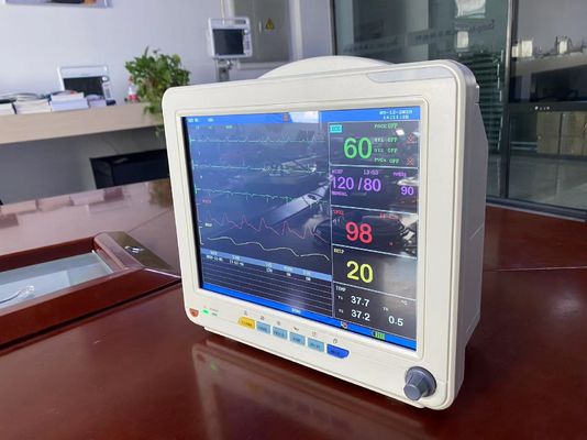 TFT LCD Medical Electronic Vital Signs Monitor With ECG SPO2 NIBP And Temp Measurement