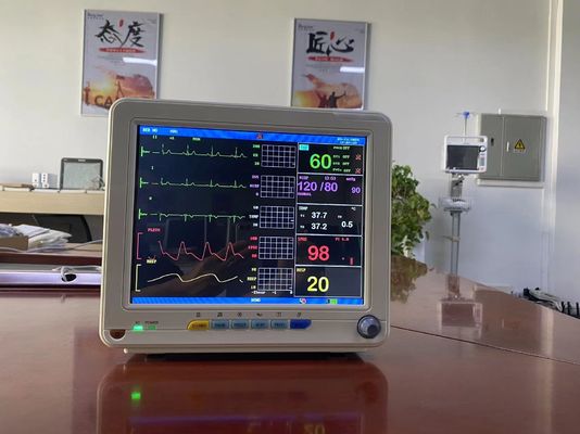 12.1 Inch TFT LCD Multiparameter Portable Patient Monitor With EtCO2 ECG SPO2 NIBP
