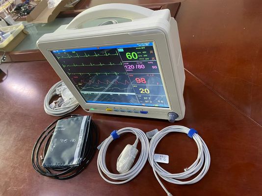 Off White Color Portable Vital Signs Monitor With ECG SPO2 NIBP And Temp Measurement