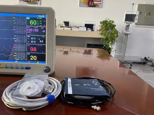 Off White Color Portable Vital Signs Monitor With ECG SPO2 NIBP And Temp Measurement