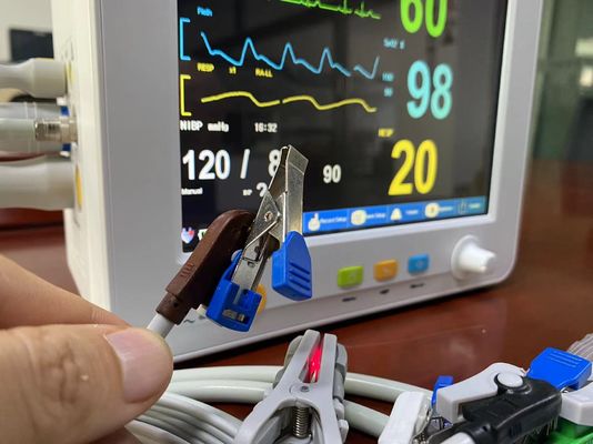 8.4 Inch TFT LCD Veterinary Multi Parameter Monitor With EtCO2 ECG SPO2 NIBP Temp