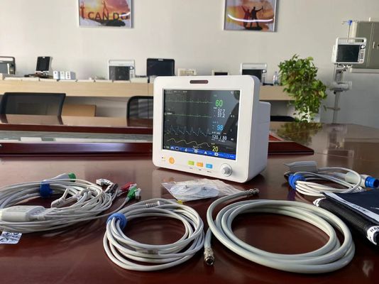 8.4 Inch TFT LCD Screen Portable Vital Signs Monitor for SPO2 NIBP Temp ECG EtCO2
