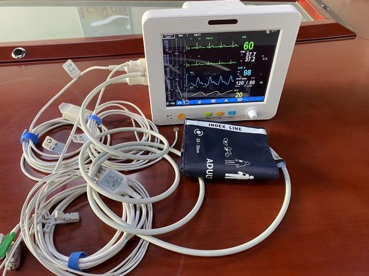 8.4 Inch TFT LCD Screen Portable Patient Monitor For SPO2 NIBP Temp ECG EtCO2
