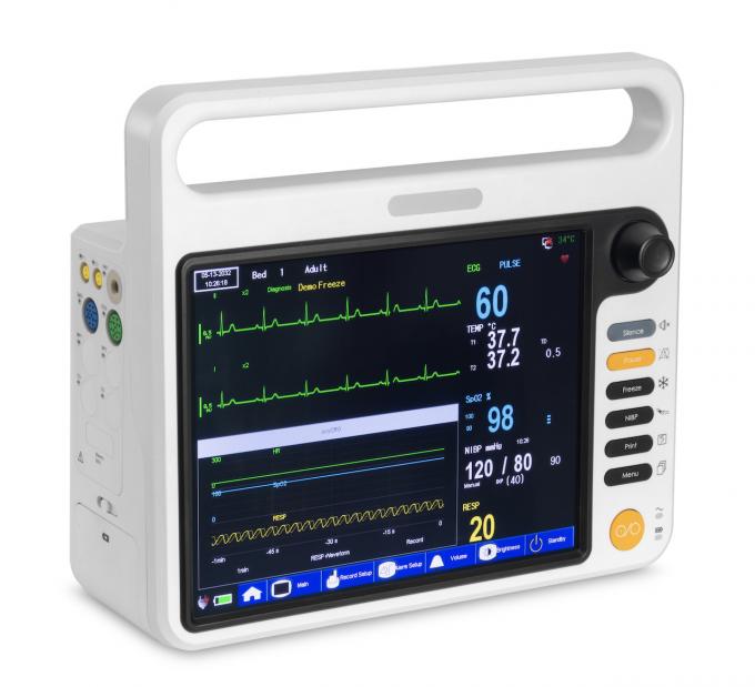 Cardiac Portable Multi Parameter Patient Monitor With ECG SPO2 NIBP ...